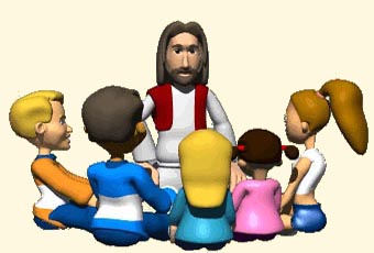 Jesus avec des enfants